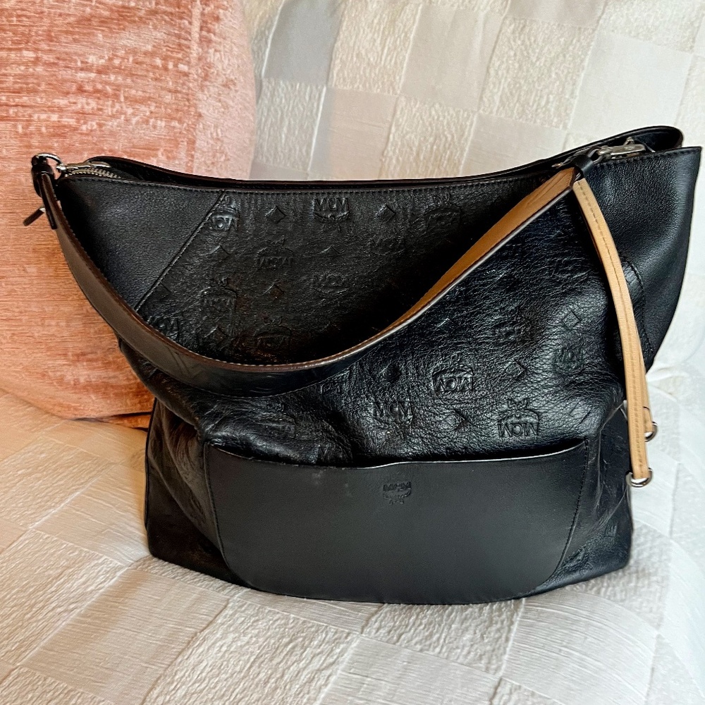 MCM large Hobo Leather bag